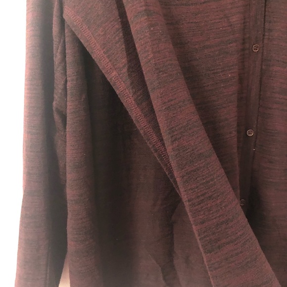 Sweater buttons up the front + opens on both sides - Picture 4 of 4